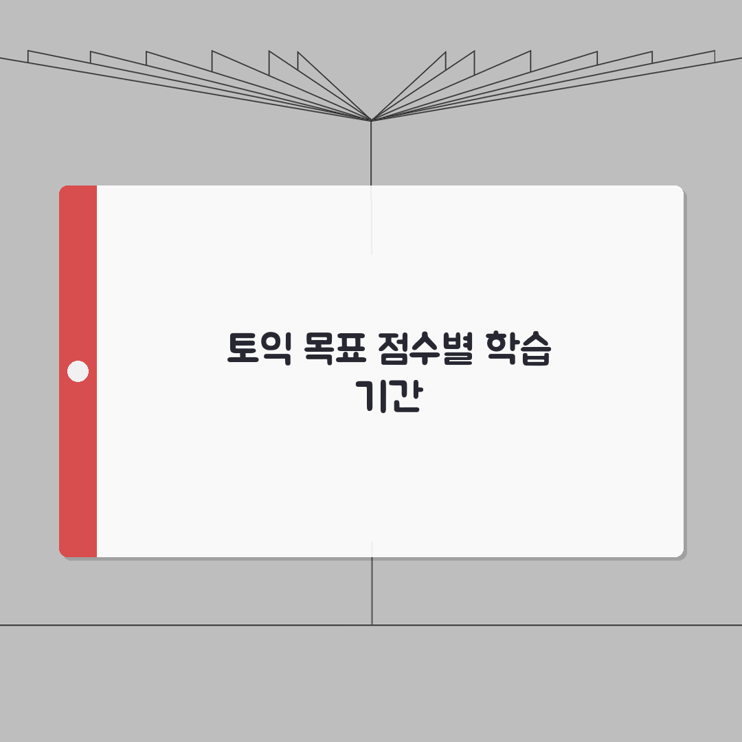 토익 목표 점수별 공부 기간 몇 개월 | 평균 학습 기간 심층분석: 5가지 구간별 전략