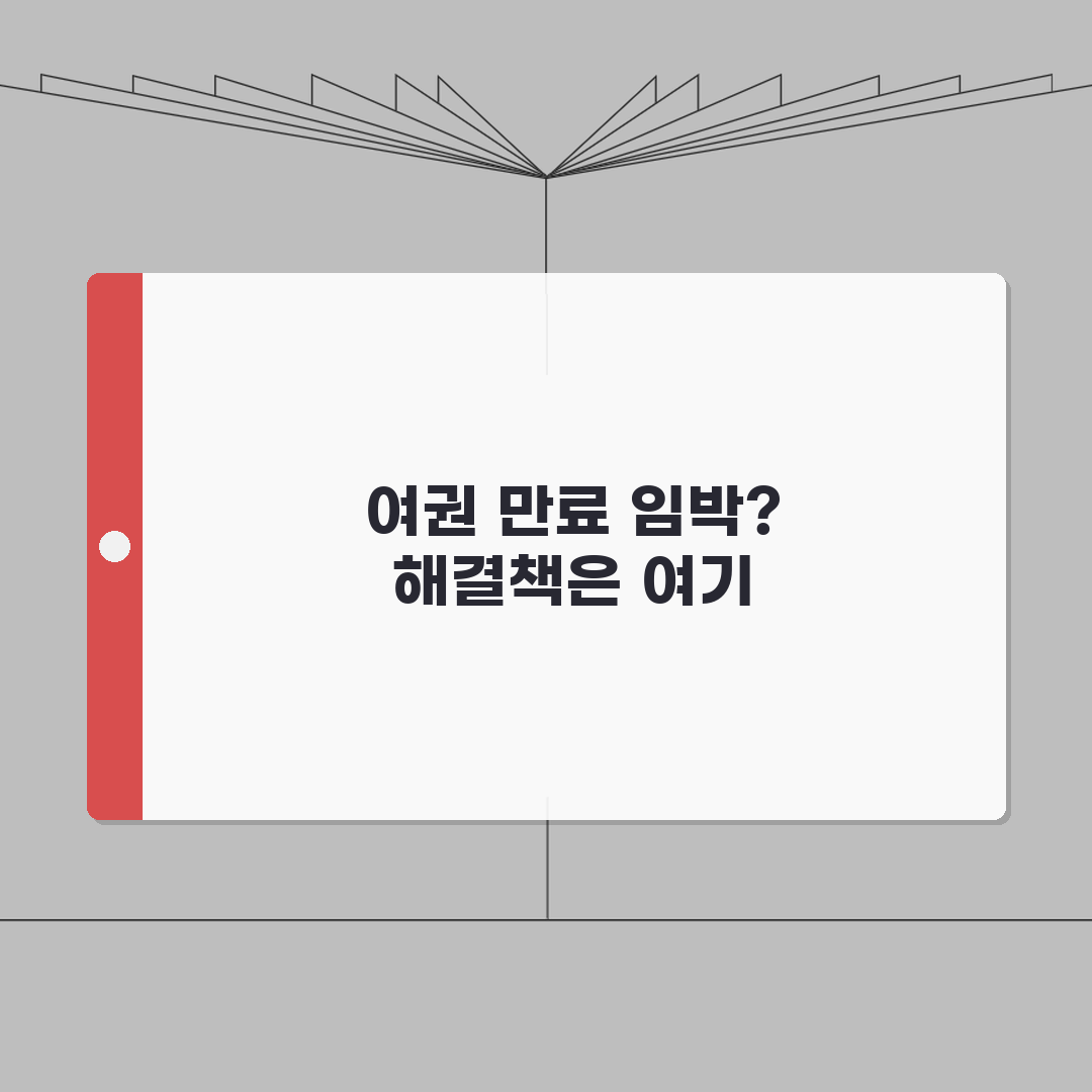 여권 만료 임박한데 해외출국 예약된 경우 해결법 총정리: 7가지 핵심 솔루션