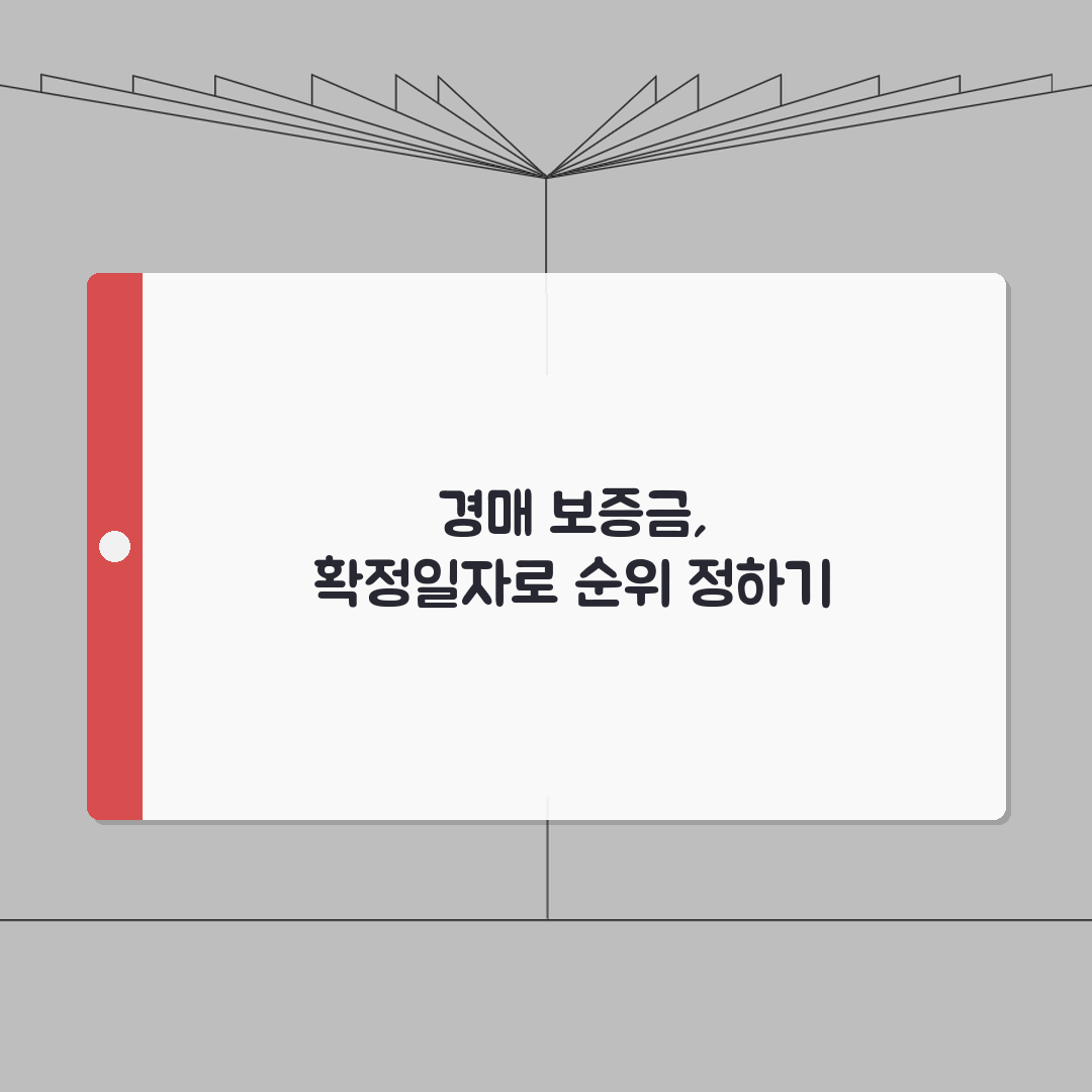확정일자 우선순위 | 경매 보증금 순위 판단기준 완벽가이드: 5가지 핵심 원칙