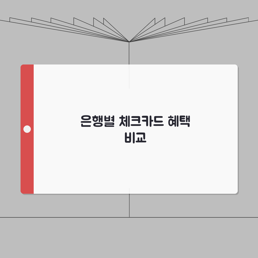 체크카드 추천 은행별 혜택 비교 | 용도별 맞춤 체크카드 선택 가이드: 5가지 필수 팁 총