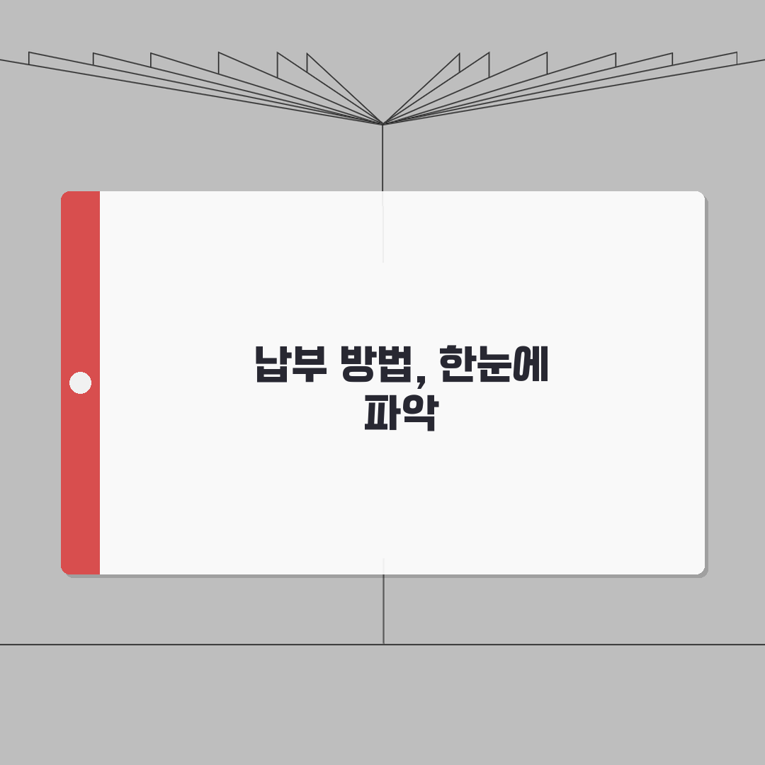 고지서 납부방법 온라인 카드 계좌 | 완벽 총정리: 5가지 핵심 납부 방법