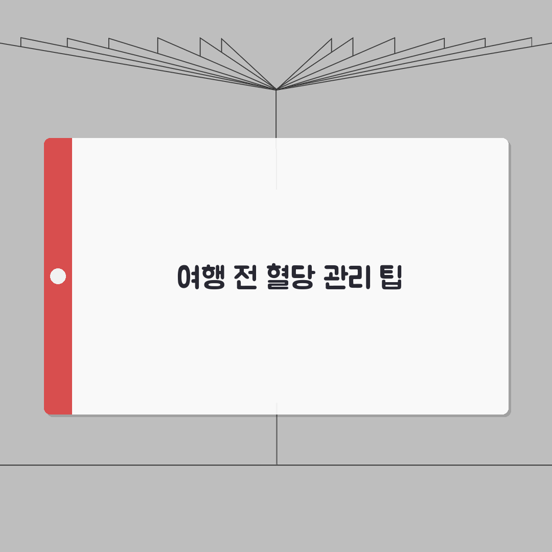 당뇨 있어도 여행 가도 되나요 | 당뇨 여행 | 혈당 관리 | 준비물 완벽가이드: 7가지