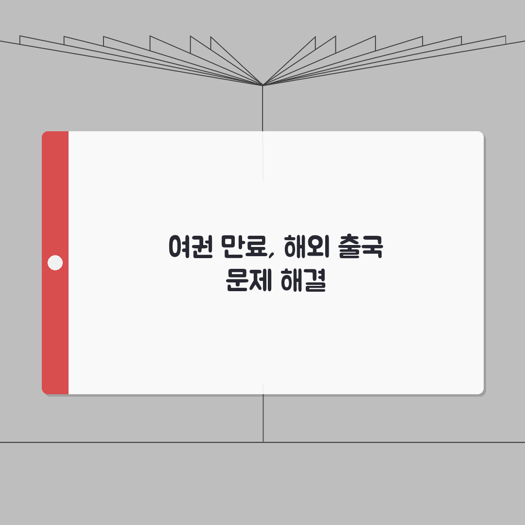 여권 만료 임박한데 해외출국 예약된 경우 해결법 총정리: 7가지 핵심 솔루션